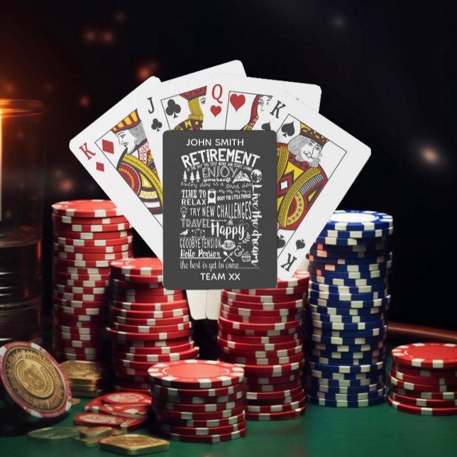 Fun Retirement Playing Cards | Custom Personaliz (Creator Uploaded)