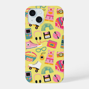 Fun retro 90s nostalgia – Y2K tech and clothing iPhone 15 Case