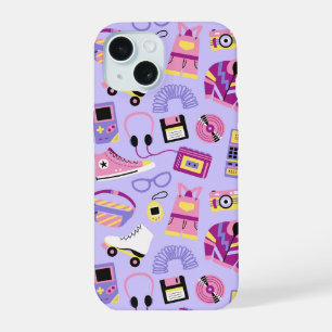 Fun retro 90s nostalgia – Y2K tech and clothing iPhone 15 Case