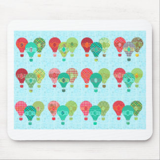 Fun Retro Balloons Vintage Pastel Art  Mouse Mat