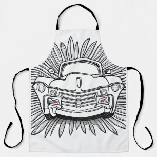 Fun Retro Car Apron