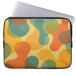 Fun Retro Classic Amorphous Shapes Art Pattern Laptop Sleeve
