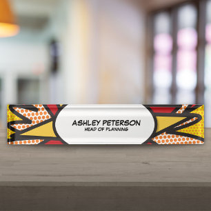 Fun Retro Comic Book Nameplate