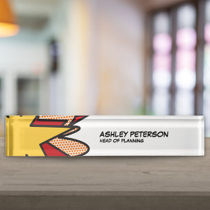 Fun Retro Comic Book Nameplate