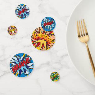 Fun Retro Comic Book Pop Art Confetti