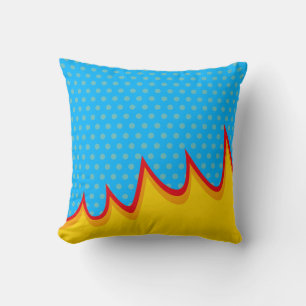 Fun Retro Comic Book Pop Art Explosion Cushion
