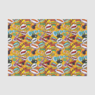 Fun Retro Comic Book Pop Art Explosions Tissue Paper