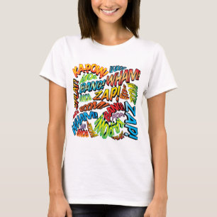 Fun Retro Comic Book Pop Art Sounds T-Shirt