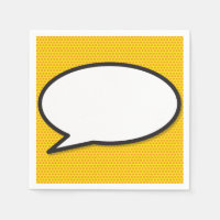 Fun Retro Comic Book Speech Bubble