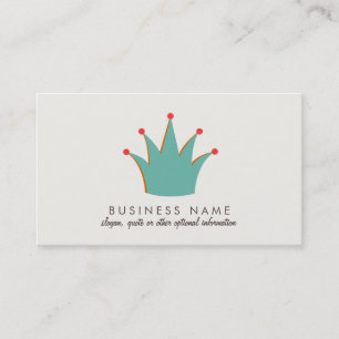 Fun Retro Crown Business Cards