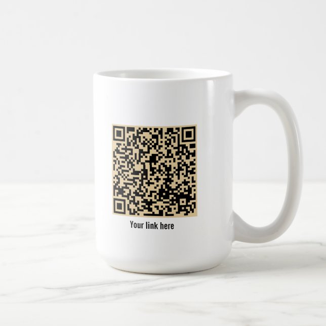 Fun Retro Custom 'you logo here" Coffee Mug (Right)