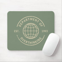 Fun Retro Department of Overthinking Office Humour