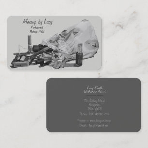 fun retro design for beauticans and make-up artist business card