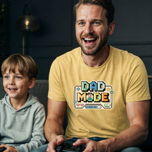 Fun Retro Level Up Dad Gamer Player Stats & Photo Tri-Blend Shirt