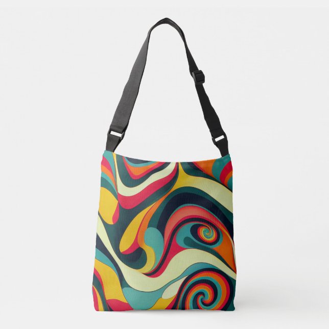 Fun Retro Look Crossby Tote Bag (Front)