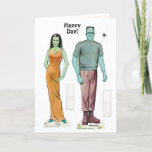 Fun Retro Munster's 👾 Reproduction Paper Doll toy