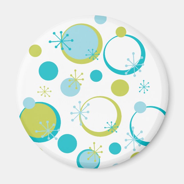 Fun Retro Pattern Magnet (Front)