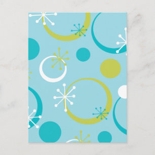 Fun Retro Pattern Postcard