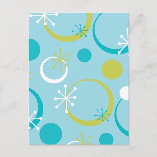 Fun Retro Pattern Postcard (Front)