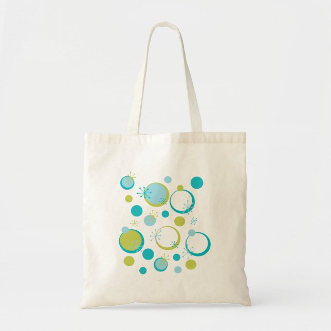 Fun Retro Pattern Tote Bag (Front)