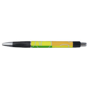 Fun Retro Quad Circles Loops Yellow Green Pen
