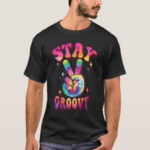 Fun Retro Stay Groovy Graphic T-Shirt