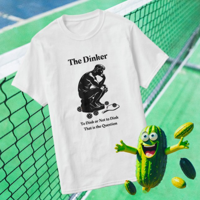 Fun Retro The Dinker Pickleball Paddle T-Shirt (Calling all Dinkers!)