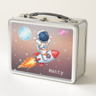 Fun Rocket Spaceman Child's Lunch Box