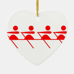 Fun Rowing club Ceramic Tree Decoration