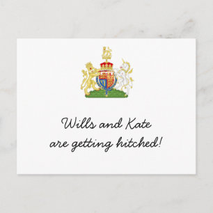 Fun Royal Wedding party invites Postcard