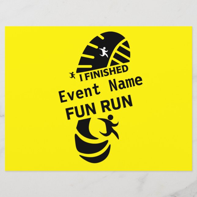 Fun Run Event Cause Charity Promotion Prize (Front)