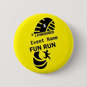 Fun Run Event Cause Charity Promotion Prize 6 Cm Round Badge