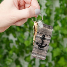 fun rustic nautical ANCHOR WITH NAME | Keychain