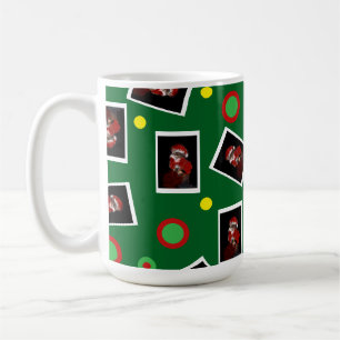 Fun Santa Cat Tabby Pet Maureen Girard noël Coffee Mug