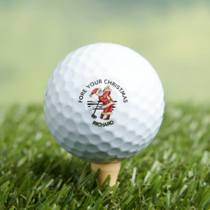 Fun Santa Golf Tees the Season Name  Balls