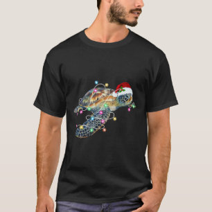 Fun Santa Hat Sea Turtle Christmas Lights Family M T-Shirt