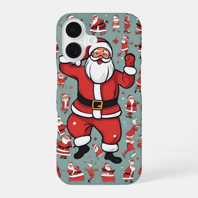 Fun Santa iPhone 16 Case (Back)