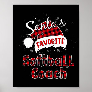 Fun Santa's Favourite Softbyll Coach Christmas Pla Poster