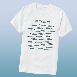 Fun Sardines Personalized Coastal T-Shirt