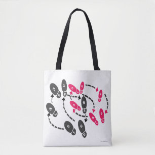 Fun Sassy Retro Cheeky Dance Steps Instruction Tote Bag
