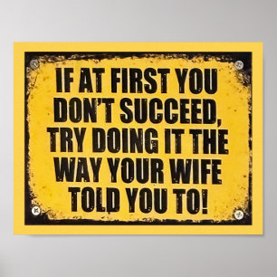 Fun saucy succeed sign