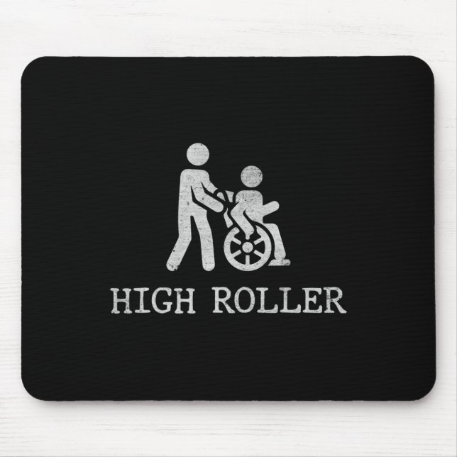 Fun sayings for wheelchair users2 Disabilities Awa Mouse Mat (Front)