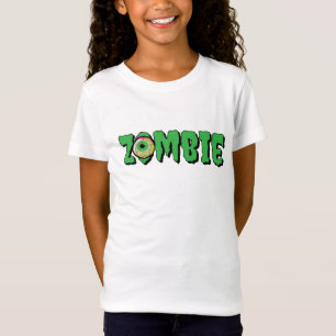 Fun Scary Cute Zombie Halloween Typography T-Shirt