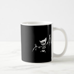 Fun Scary Dark Flying Skeleton Bat Halloween Cloth Coffee Mug