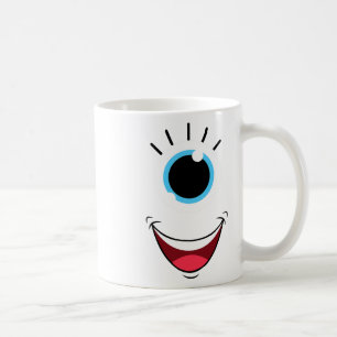 Fun Scary Monster Eyell Face Easy Halloween Costum Coffee Mug