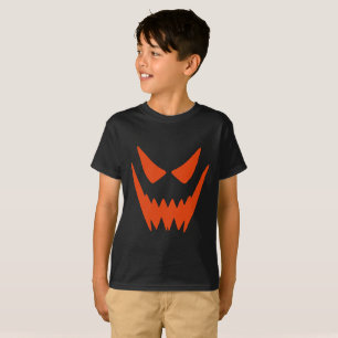 Fun Scary Spooky Pumpkin Jack O Lantern Face T-Shirt
