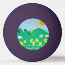 fun scenic illustration of cute sheep