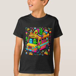 Fun School Bus Clroom Cinco De Mayo Cute Teacher & T-Shirt