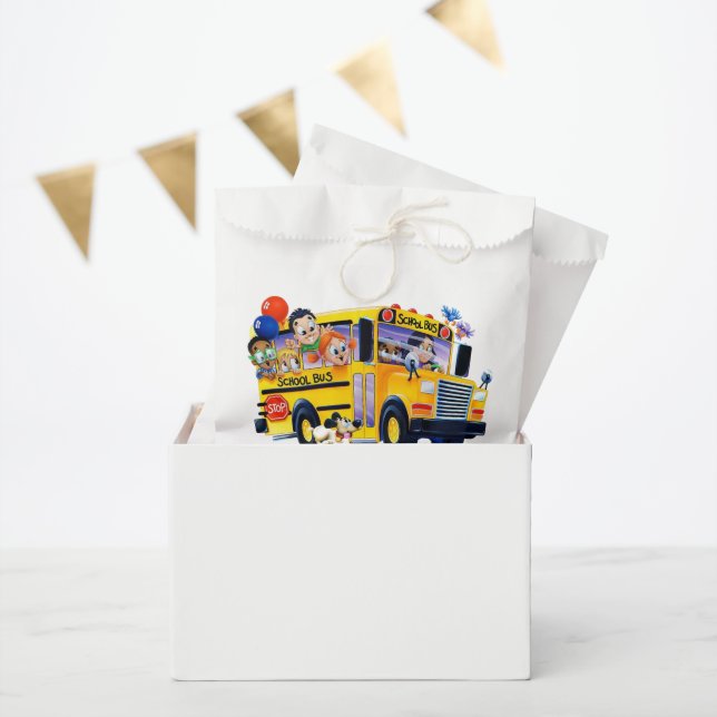 Fun School Bus Driver Party Favour Bags (Party)