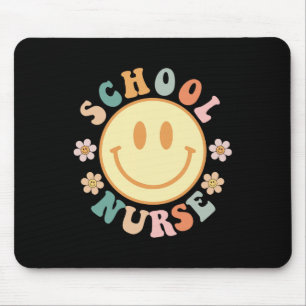 Fun School Nurse Graphic Tees Tops Byck To School  Mouse Mat